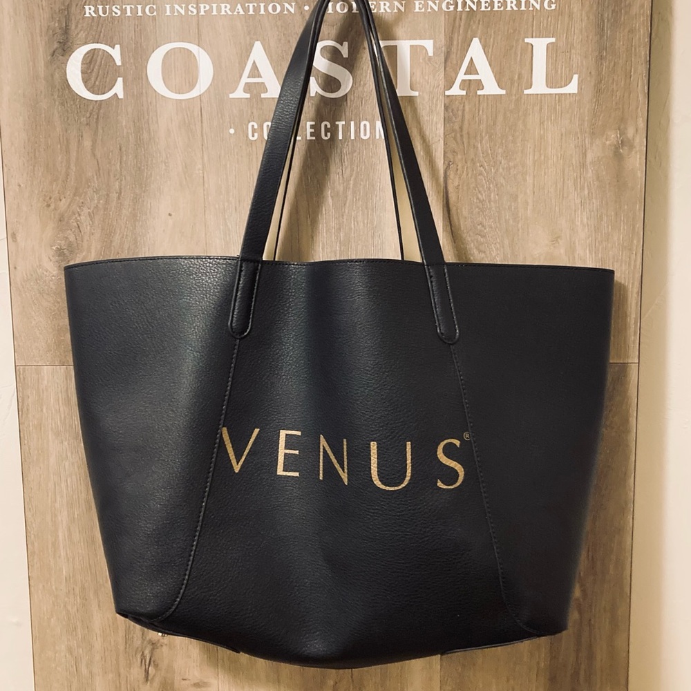 Venus Oversized Tote Bag ~ Reversible Black or Gold
